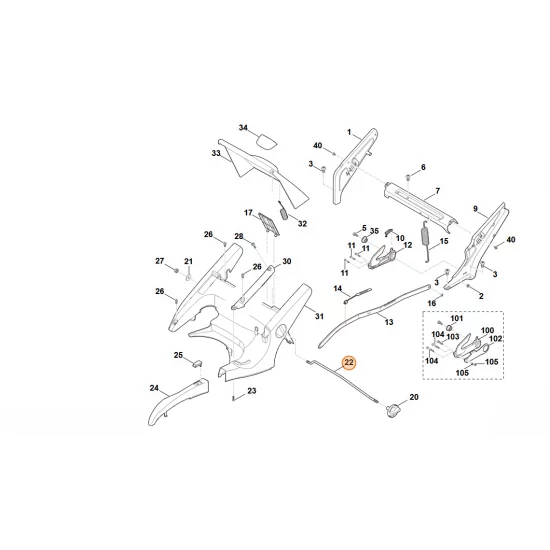 Stihl  Drążek 6375 703 1700